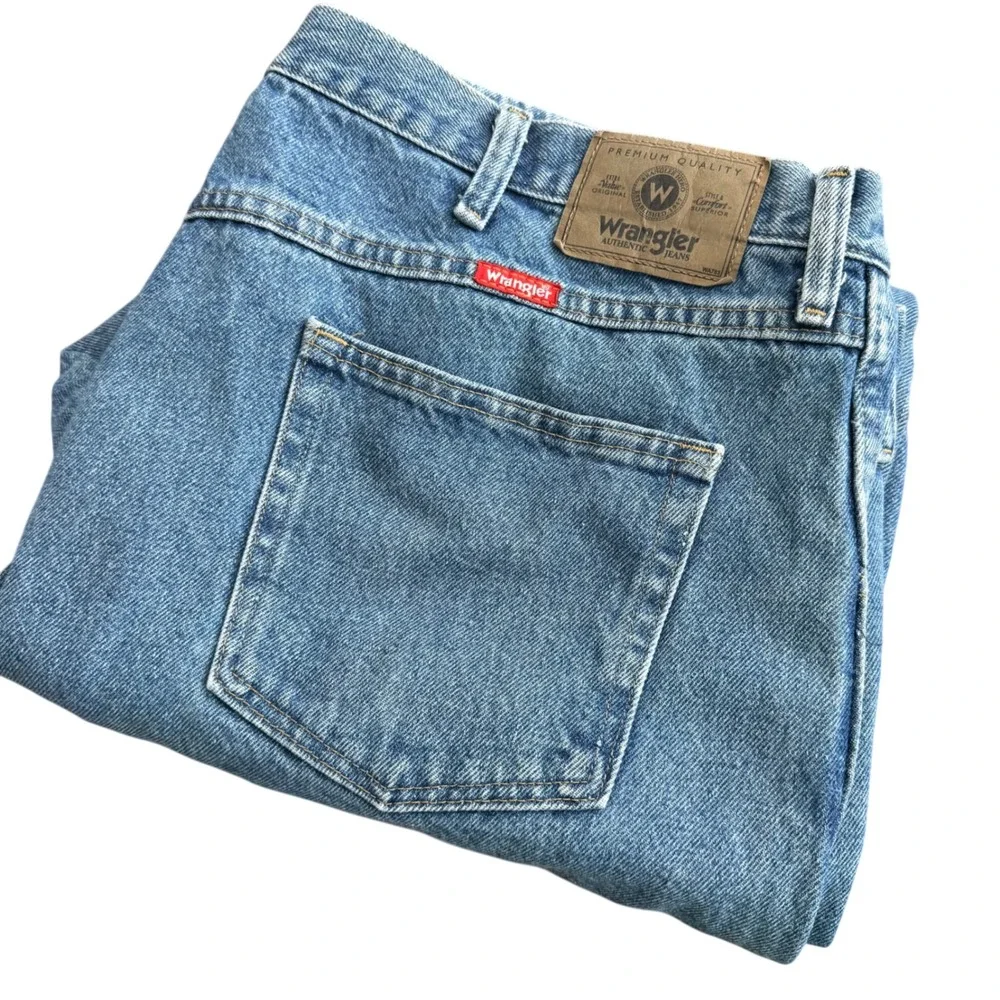 Wrangler Mens Jeans 48x30 (46x30) Regular Fit Blue Denim‎ Cotton Y2K Vintage